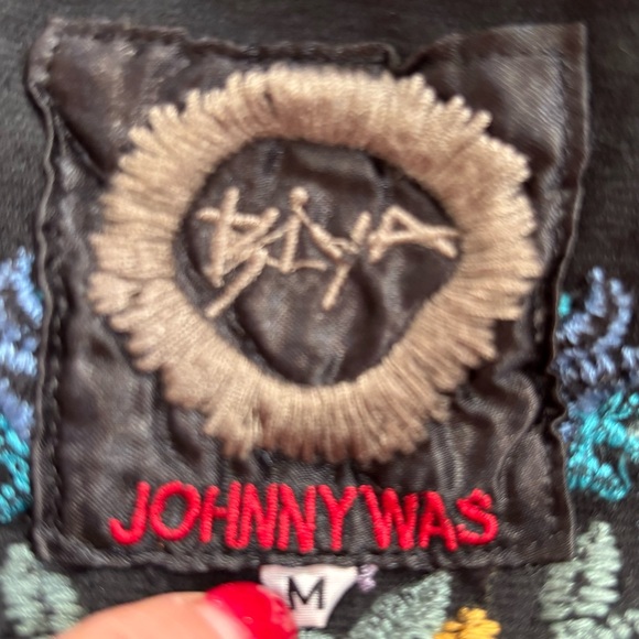Size M Johnny Was Black Embroidered Jacket - Picture 5 of 5